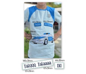 Stickdatei - Polizeiauto Fransenappli